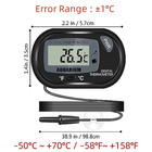1pc Digital Aquarium Thermometer Lcd Fish Tank Water Temperature Probe - New