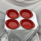 Rachael Ray Set Of 4 Red Stoneware 12oz Ramekin Baking Dishwasher Microwave Safe