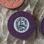 Binions Horseshoe Club Casino 50 Cent Poker Chip Lot Las Vegas Nevada Circus