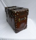 Antique - Cavalry Officers - Leather Campaign - Boot Field   Trunk - C1865