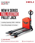 Fully Electric Pallet Jack Truck Powered Lithium Battery 4400lbs Heavy Duty