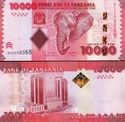 Tanzania 10000 Shillings Nd 2020  Unc  5 Pcs Consecutive Lot   P-new