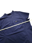 Jaanuu Men s Full Scrub Set Navy Blue Size 2x Button Drawstring Stretch Pockets