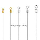 30 60pcs Fishing Spinner Shaft Looped Wire Stainless Steel Lure Making Supplies