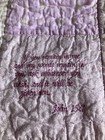 Baby Quilt Religious Prayer Pink Block Pattern Bible Scriptures 45x 38 5    