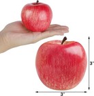 Fake Fruit Artificial Apples  Set Of 12 Decorative Lifelike Faux Red 2 