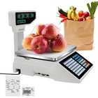 Commercial Digital Price Computing Scale 66 Lbs With Label Printer  110v      
