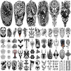77 Sheets Viking Temporary Tattoo For Women Men  Half Arm Nordic Celtic Lion