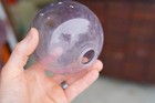 Vintage Glass Lightning Rod Weathervane Ball Farm Barn Weathervane Lavender Tint