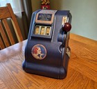 Vintage 1940 s Groetchen Mercury Trade Stimulator 1 Cent Cigarette Slot Machine