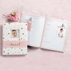 C r  Gibson Bound Baby 5 Year Memory Book - Sweet Sparkle Girl Baby Book