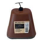 4 Pack Hard Outdoor Faucet Cover Protect From Freezing Temperatures Brown