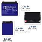 Mighty Max 12v 35ah Gel Battery For Invacare Pronto M41 Wheelchair - 2 Pack
