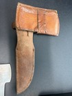Vintage Western Knife And Hatchet Combo Camp Axe Cracked Ice Handles