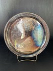 Vintage International Silver Company Silver Plated 12  Serving Dish Tray  Round
