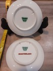 2 - Vintage 1950 s Disneyland Miniature Souvenir Plates Frontierland Castle