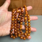 Handmade Antiq Amber Misbaha Tasbih Islamic Prayer Beads 9 5mm 36 5g
