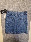 Chocolate Usa Women s Denim Jeans Skirt Blue Sz Small Belted Loops Waist Button