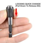 2  Locking Quick Change Bit Holder For Drill  hex Drive 