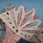 Table Cloth Lace Edge French Handmade Linen Bobbin Lace Antique Lace Tablecloth