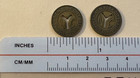 Nyc  small  Subway Token  y  Cut Out  2 Tokens 