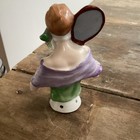 Antique Art Deco Half Doll Pin Cushion Germany Flapper With Tennis Racket 