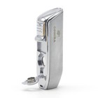 Cohi Cigarette Cigar Lighter With Punch Windproof 3 Jet Blue Flame Torch Silver