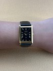 Black Gold Rare Vintage Seiko Slim Quartz Men s Wrist Watch