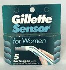 Gillette Sensor For Women 5 Razor Blades Refill Cartridges Non-excel Version