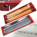 2pcs 2000w Spray Baking Booth Infrared Paint Curing Light Heating Lamp Heaters
