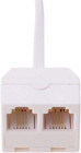 Telephone Splitters rj11 6p4c Duplex Wall Jack Adapter Dual Phone Line Splitter