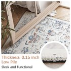 Runner Rug 2x10 Kitchen Washable Vintage Floral Lightweight Thin Non Slip Carpet