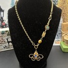 Vintage Gold Filled Pocket Watch Chains Necklace   Fob  Dog Clip  Enhancer