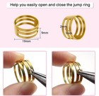 1000pcs Jump Rings For Jewelry Making Stainless Steel Open Jump Rings Connectors