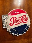 Drink Pepsi Cola Bottle Cap Flange Sign     Modern Retro
