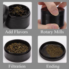 4 Layer 3 Inches Large Portable Zinc Alloy Grinder Herb   Spice Tobacco Grinder