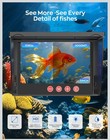 1080p Underwater Fishing Camera 5  Ips 220   Wide Angle 100ft Cable 10000mah Ir