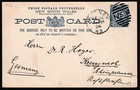 Australia Nsw Cover 1904 1 5p Prepaid Stationary Sydney To Germany Z1834