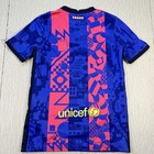 Fc Barcelona Soccer Futbal Jersey Nike Medium Dri-fit Patched Fcb