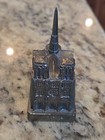 Notre Dame Cathedral Replica Miniature Sculpture Vintage Made In France