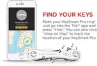 Keysmart - Compact Key Holder Pro W led Light   Tile Smart Location  White