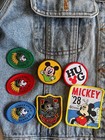 21 Pc Vintage Style Disney Sew On Patches - Mickey Mouse  Minnie  Disneyland