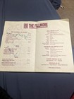 John Entwistle Band Signed Fillmore Menu  The Who