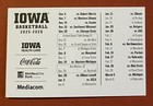 2025-2026 Iowa Hawkeyes Schedule     college Basketball Sked Cool Card        M