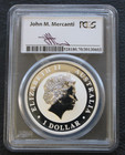 2014-p Australia  1 Wedge Tailed Eagle Signed Mercanti Silver 1oz  0 999 Lvb5 75