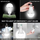 Gmox 2 4 6 8 10pack Emergency Rechargeable Led Bulbs 9w 6500k Power Outage Light