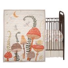 Lambs   Ivy Mushroom Meadow 3-piece Organic Cotton Infant Baby Crib Bedding Set
