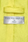 Vesuvio Napoli Yellow Paisley Necktie Handkerchief Matching Mens Neck Tie Set