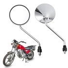  Motorcycle Rearview Mirror In Aluminium Alloy Material With 8mm Bolt Fit For 