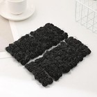 144pcs Mini Artificial Black Rose Flower Heads And Soft Stem 25mm Pe Tiny Rose A